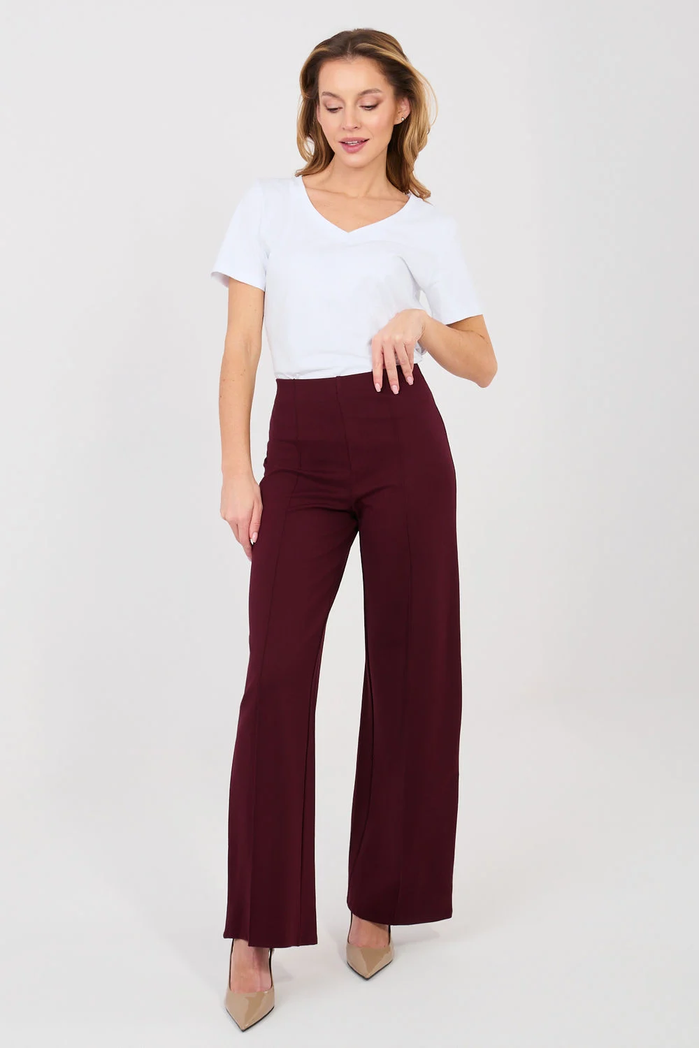 Pantalon femme violet – Image 2