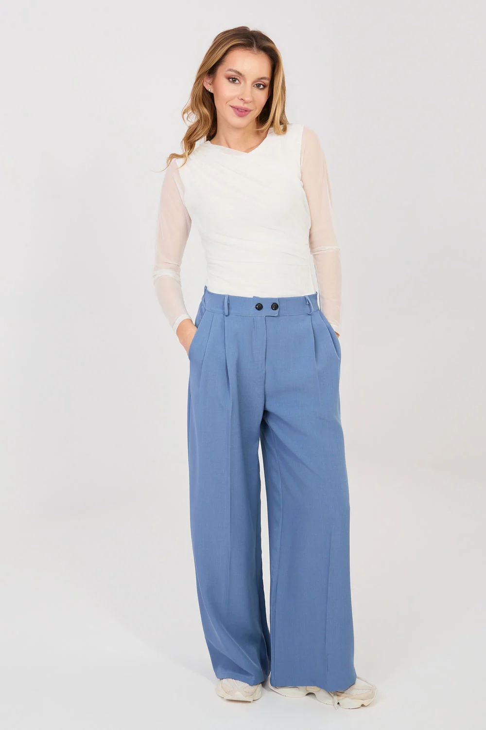 Pantalon femme bleu – Image 2