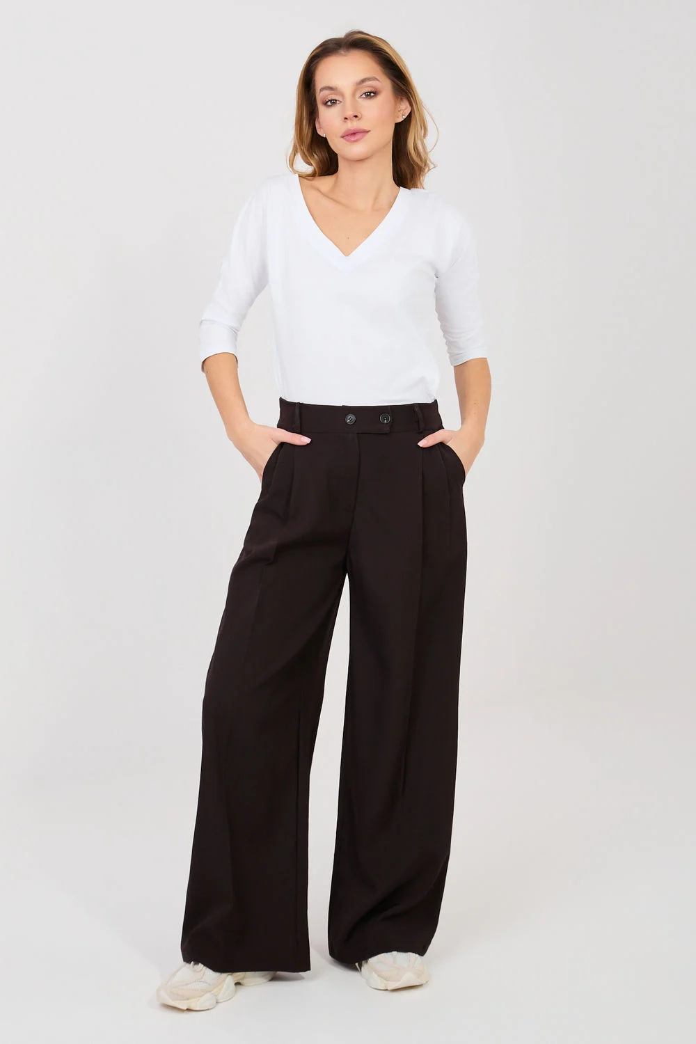 Pantalon femme brun – Image 2