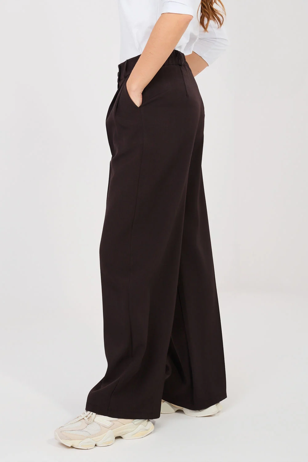 Pantalon femme brun – Image 4