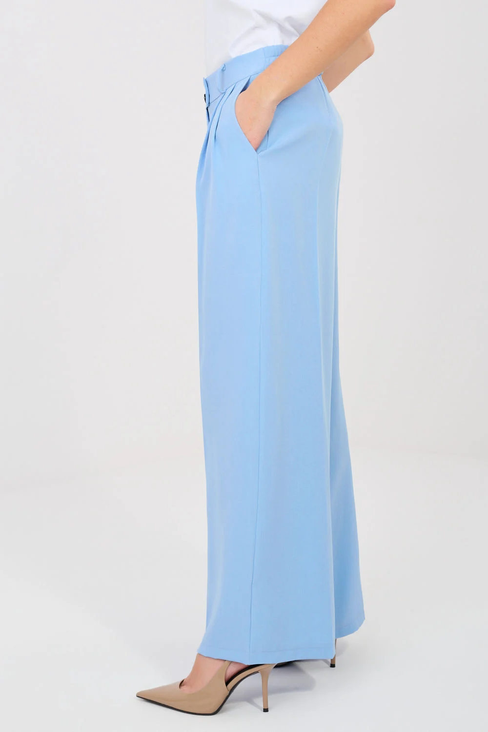 Pantalon femme bleu – Image 2