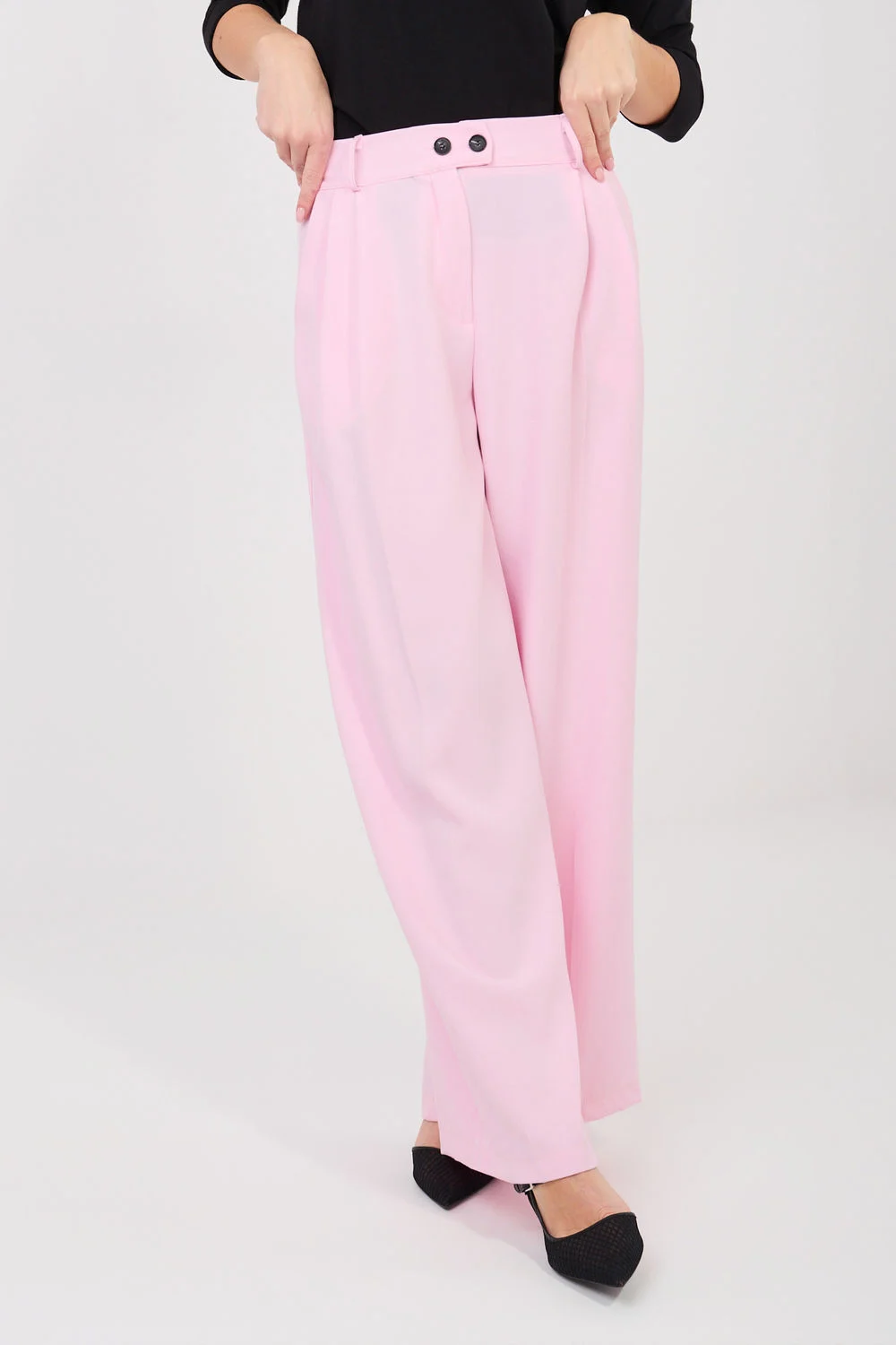 Pantalon femme rose