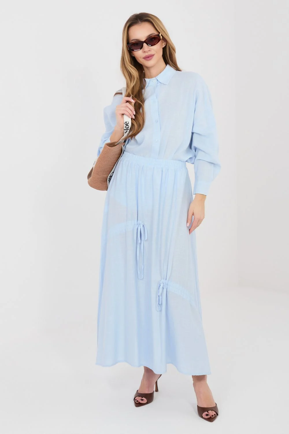 Jupe longue bleu – Image 4