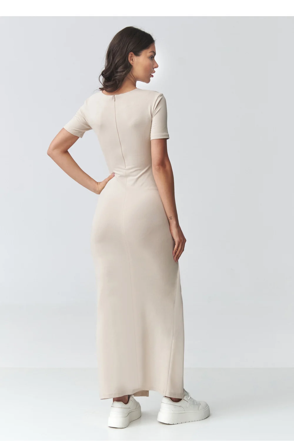 Robe de jour beige – Image 3
