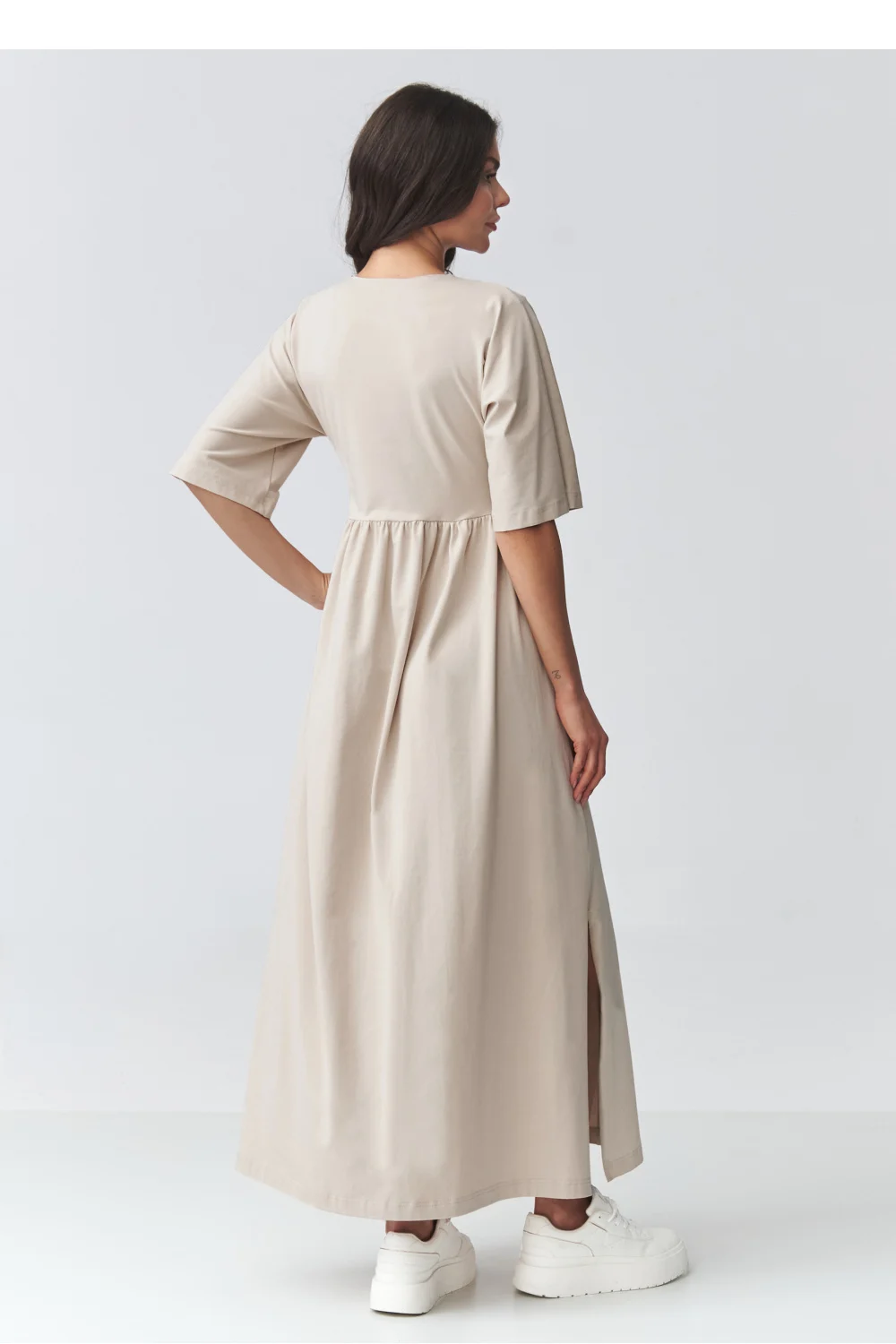 Robe de jour beige – Image 3