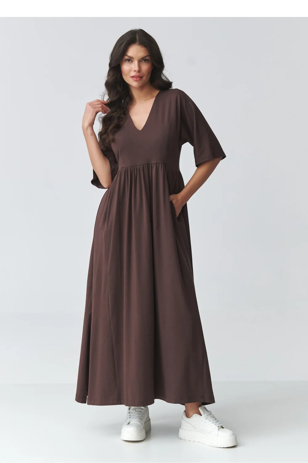 Robe de jour brune – Image 2
