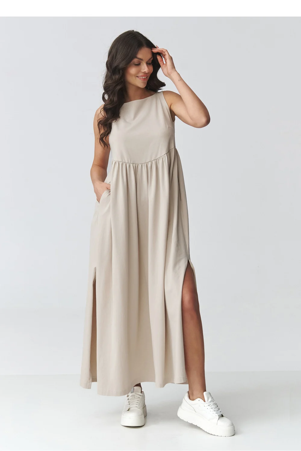 Robe de jour beige – Image 2