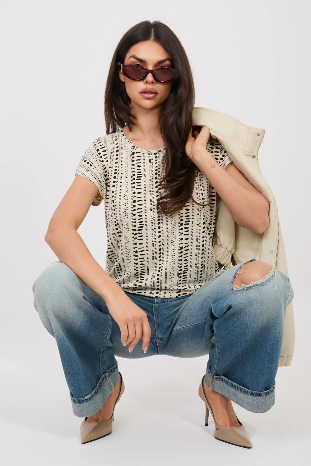 Chemisier beige – Image 2