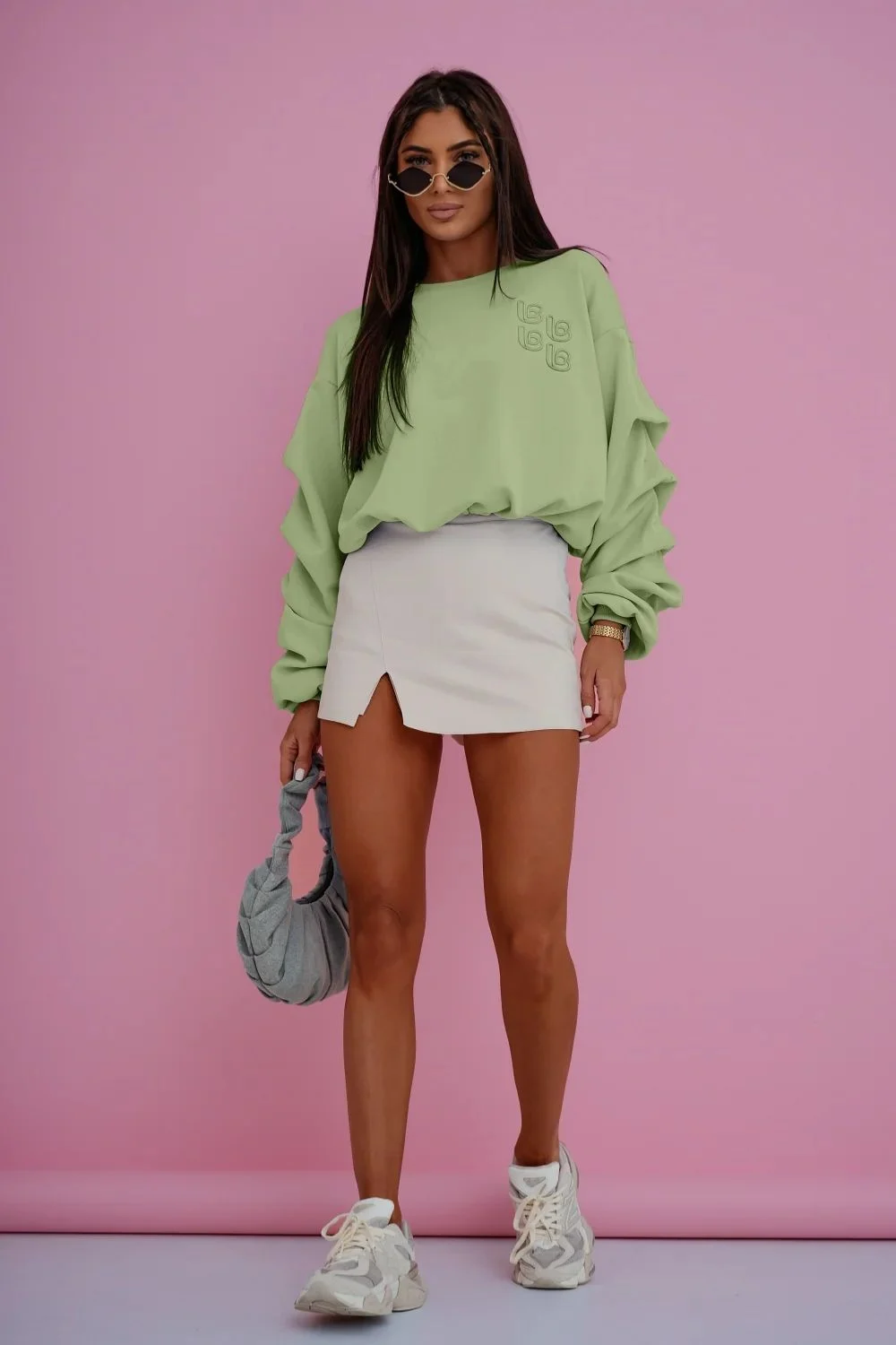 Sweatshirt vert – Image 2