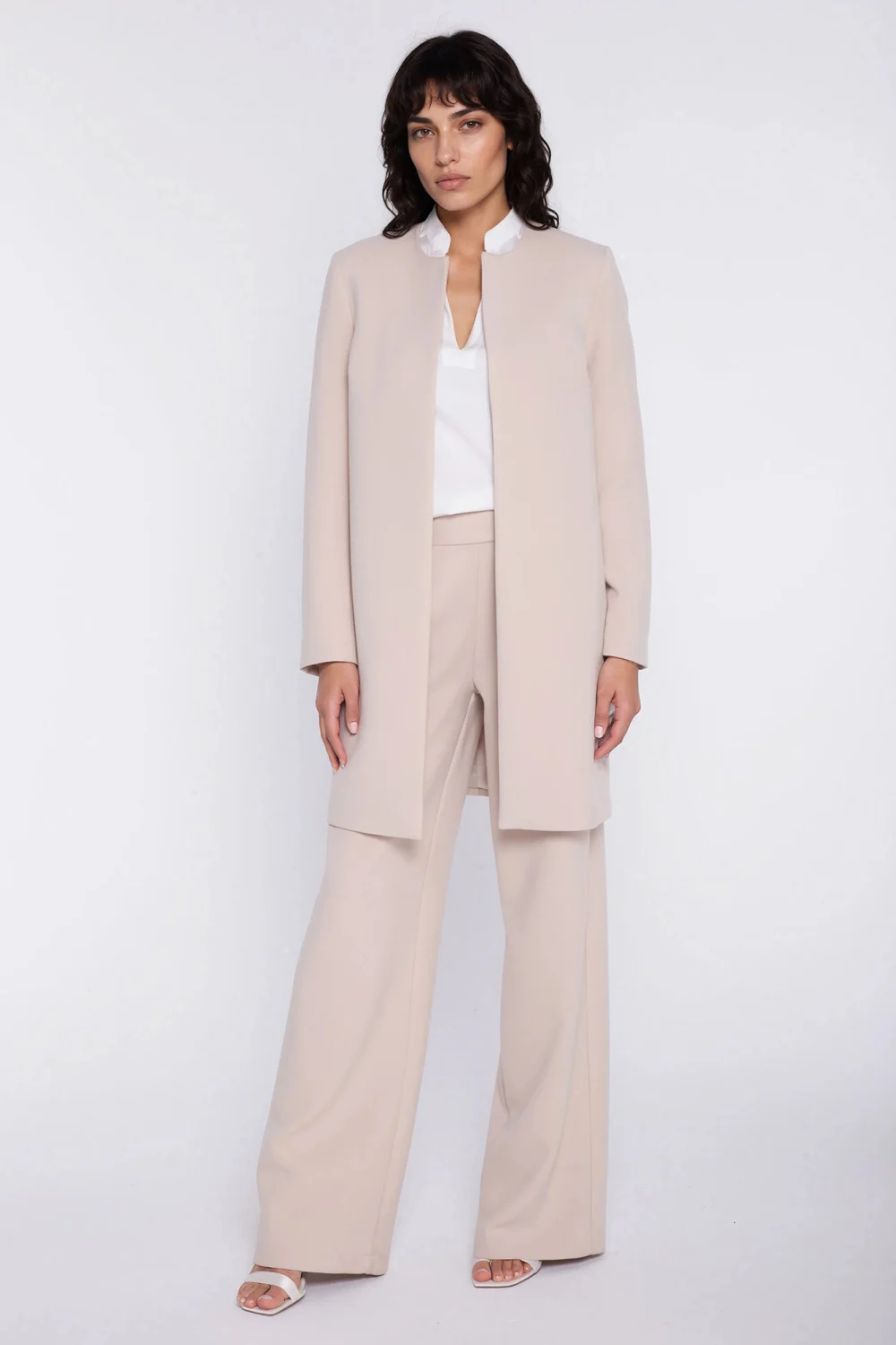Blazer femme beige