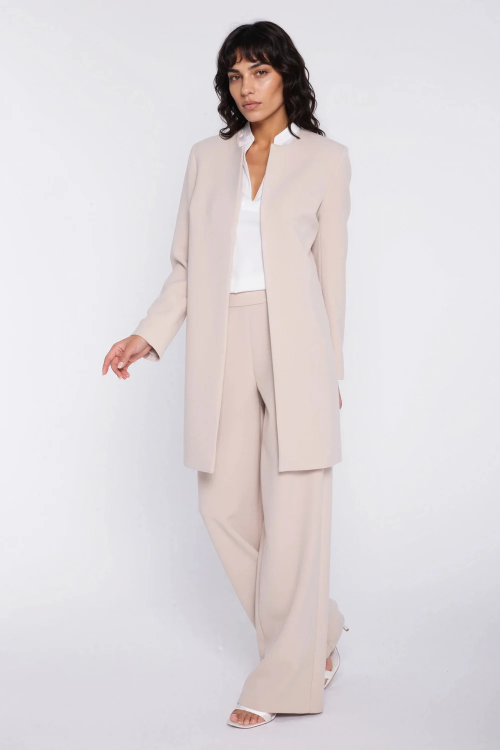 Blazer femme beige – Image 4