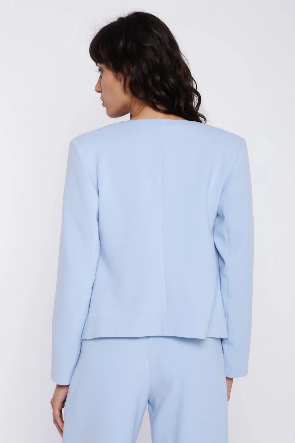Blazer femme bleu – Image 3