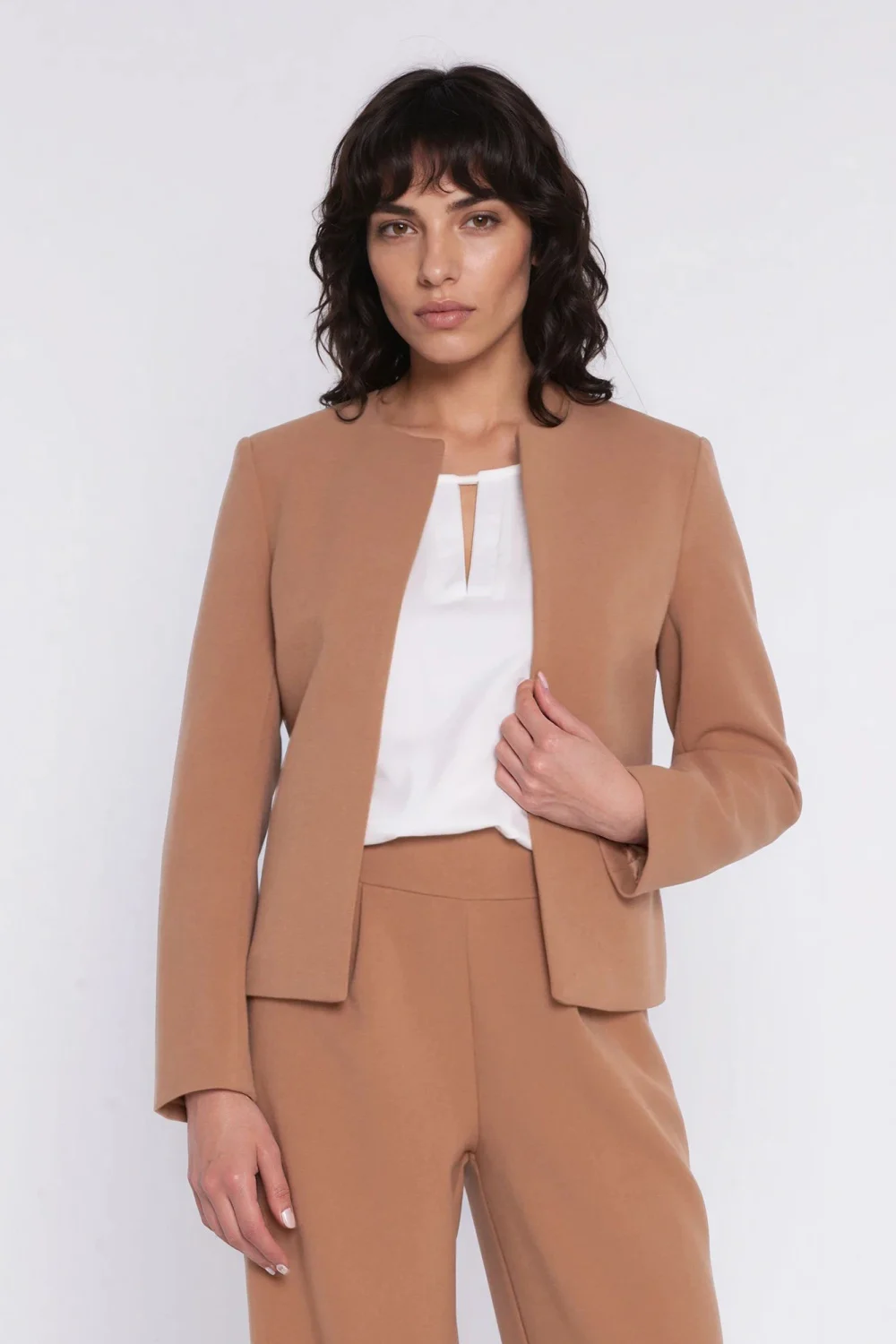 Blazer femme beige