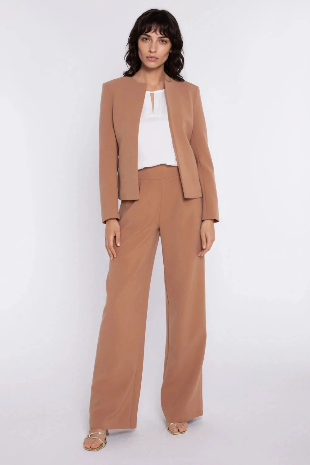 Blazer femme beige – Image 2