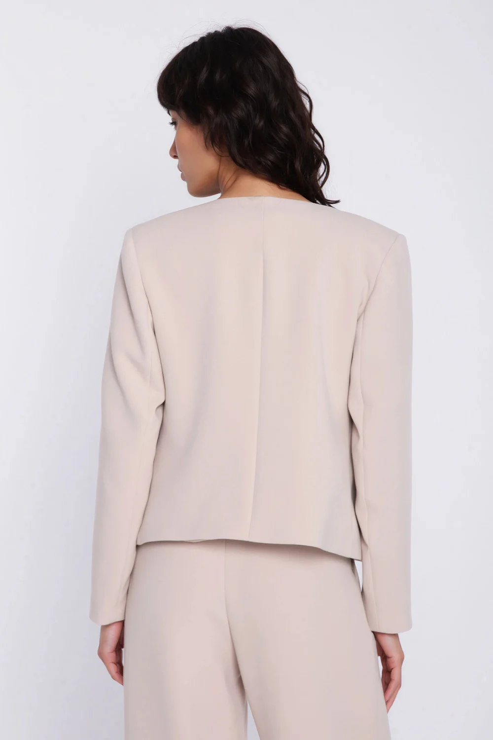 Blazer femme beige – Image 3