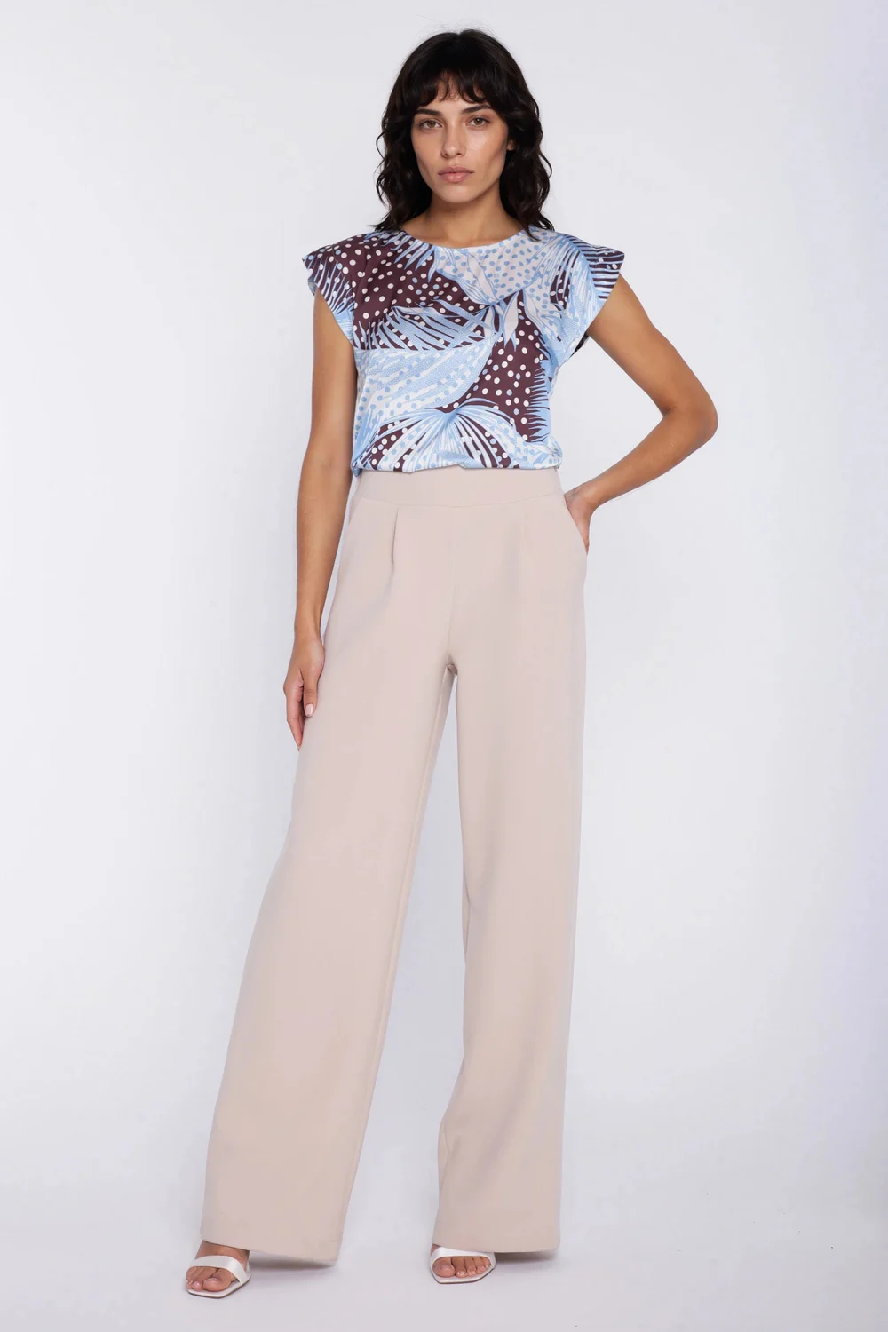Pantalon femme beige – Image 2