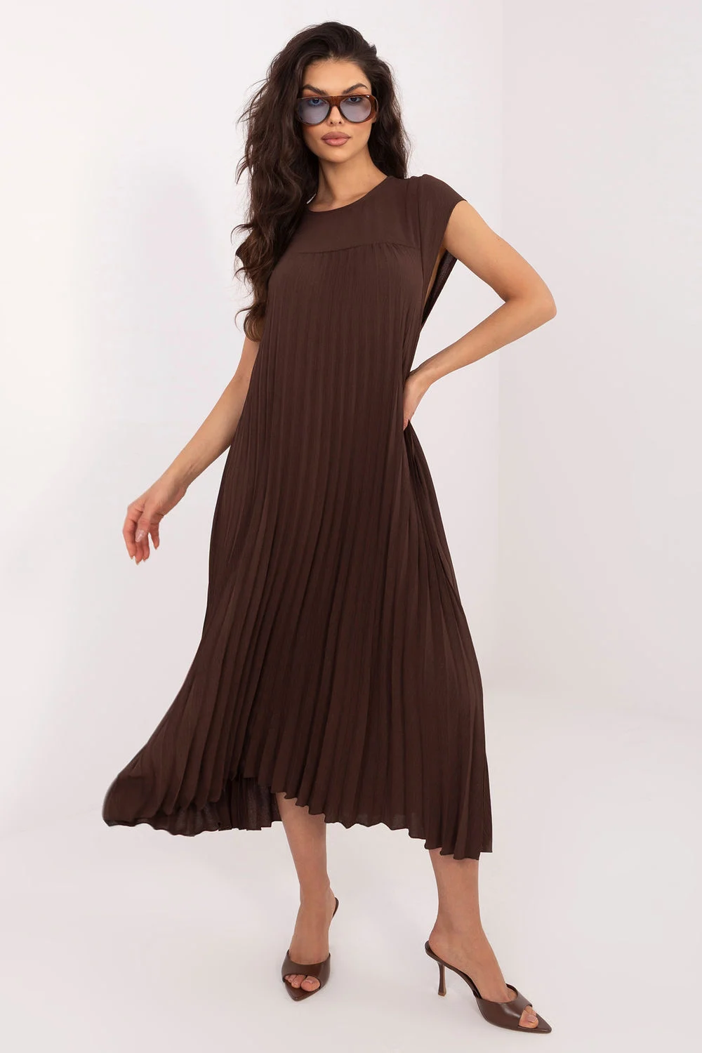 Robe de jour brune