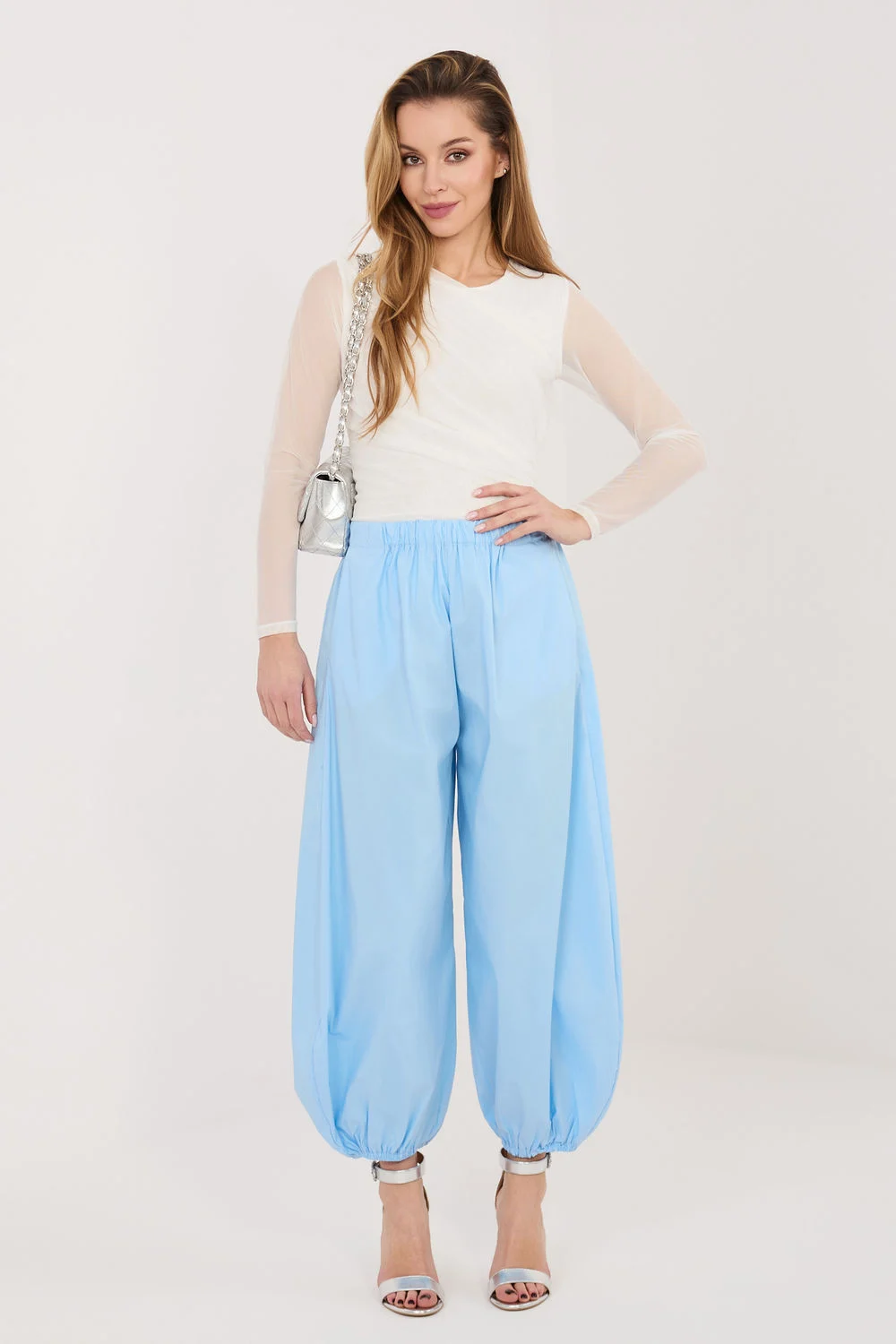 Pantalon femme bleu