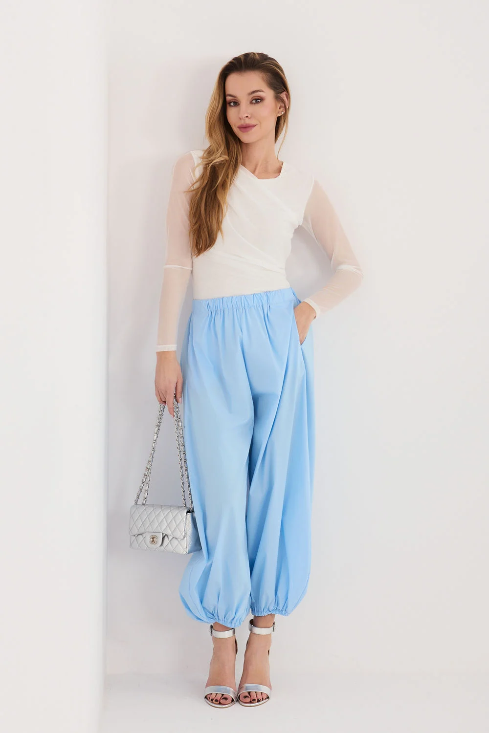 Pantalon femme bleu – Image 3