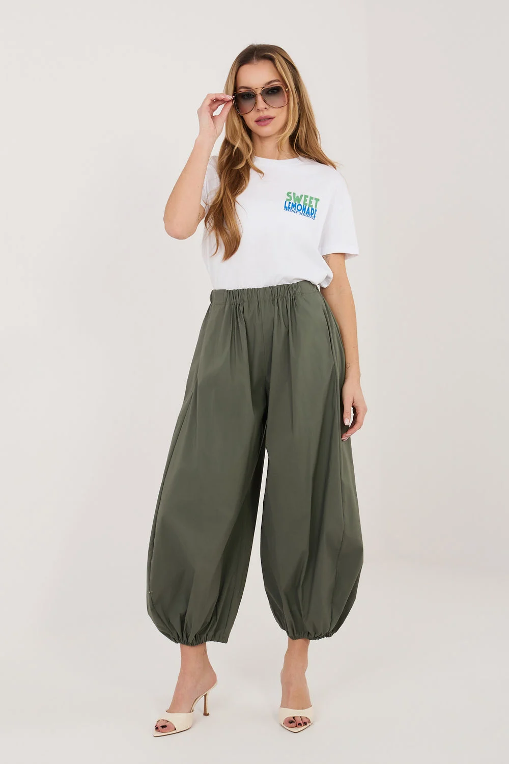 Pantalon femme vert