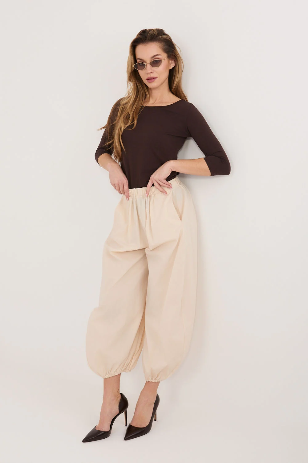 Pantalon femme beige – Image 2