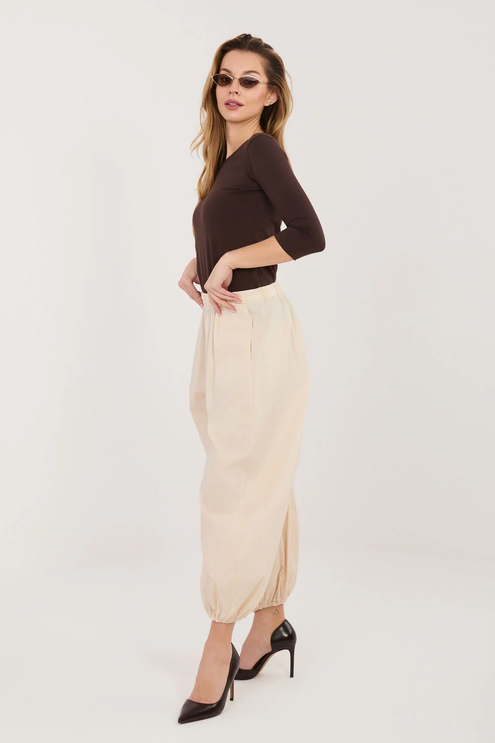 Pantalon femme beige – Image 3