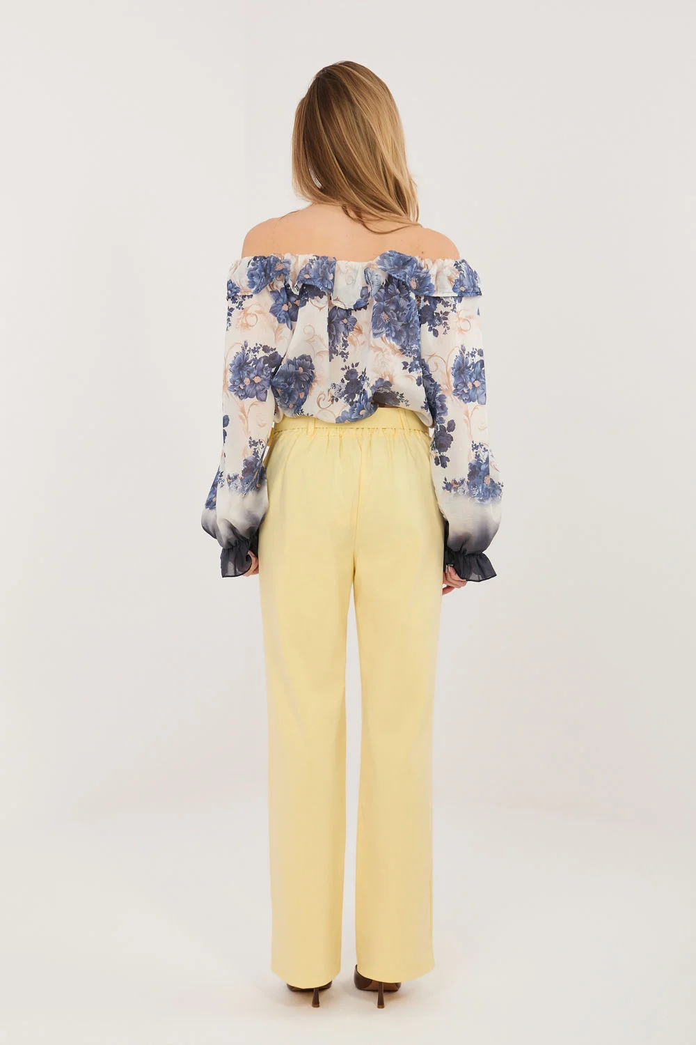Pantalon femme jaune – Image 3