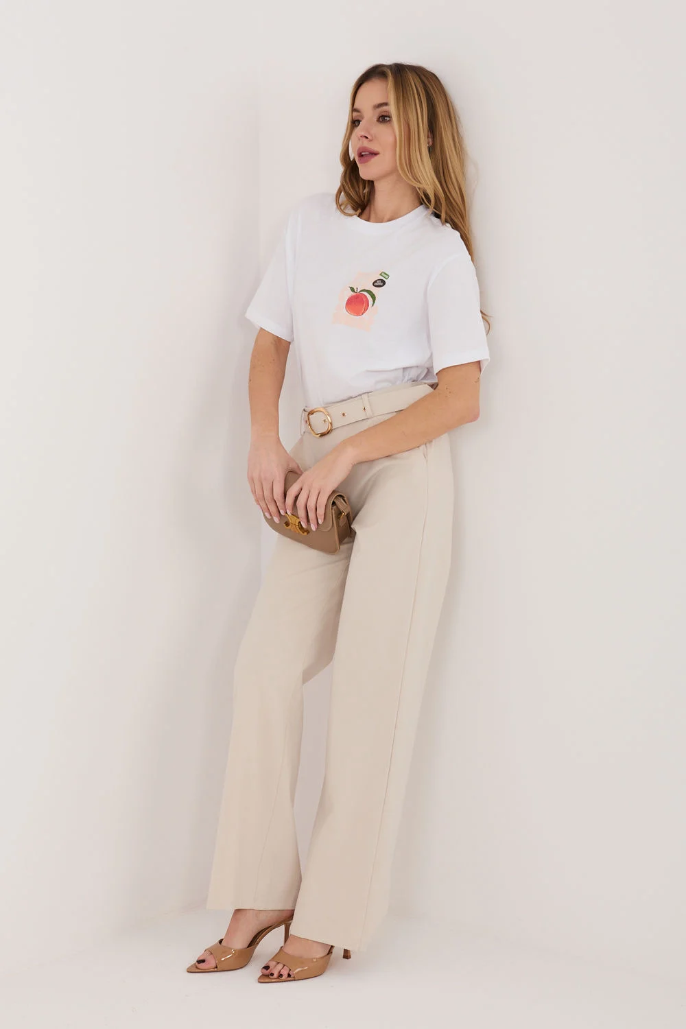 Pantalon femme beige – Image 2