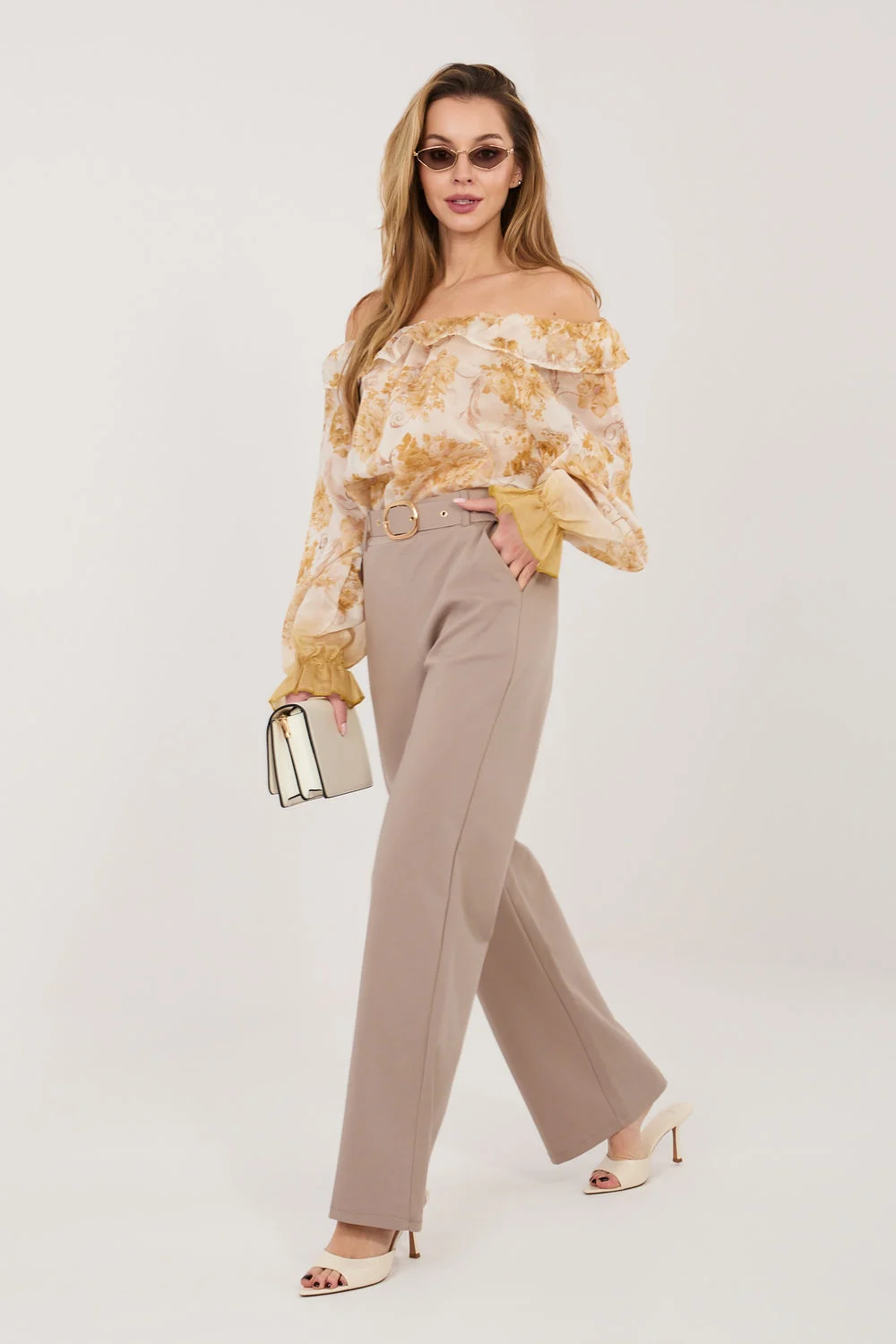 Pantalon femme beige – Image 3