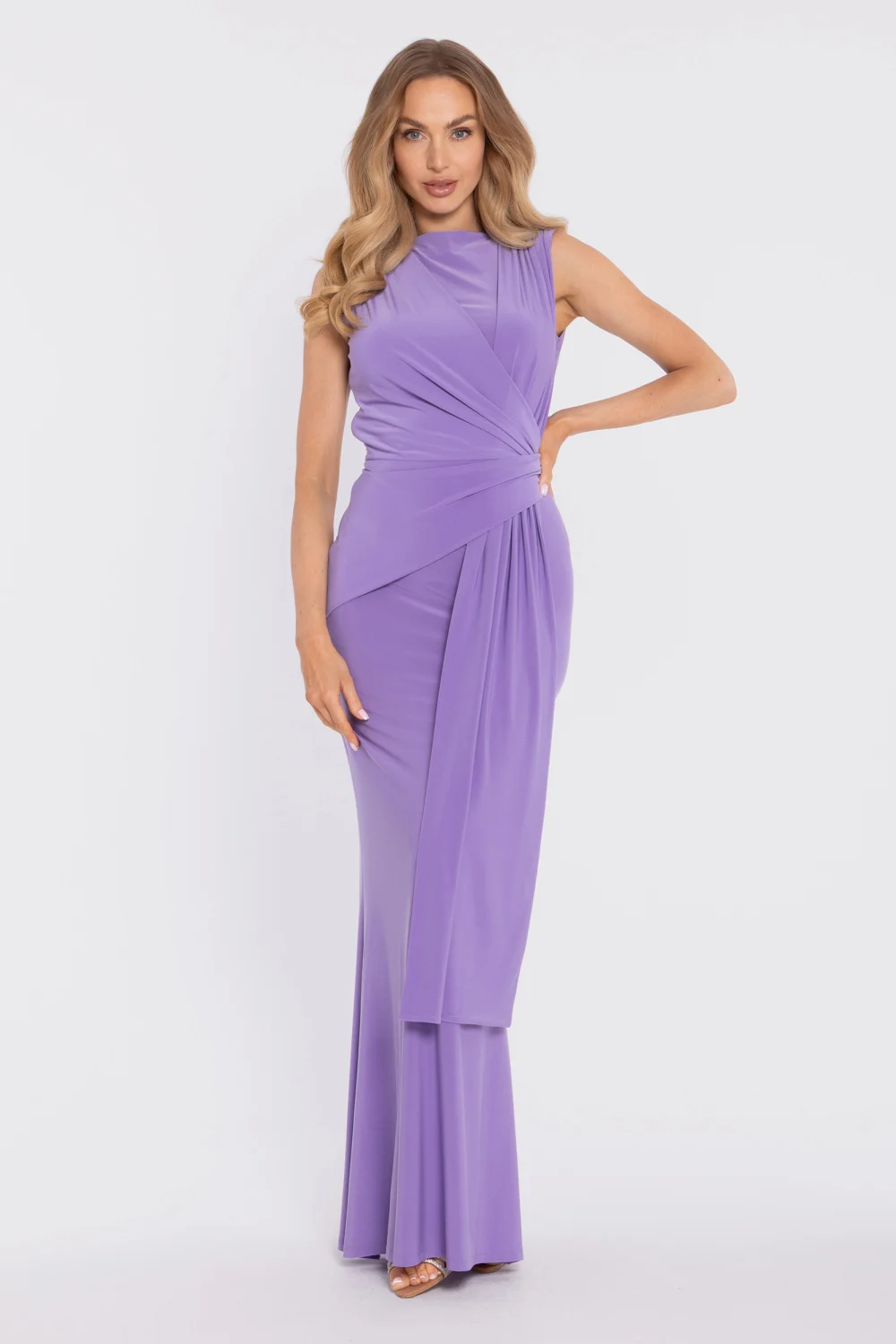 Robe longue violette – Image 2