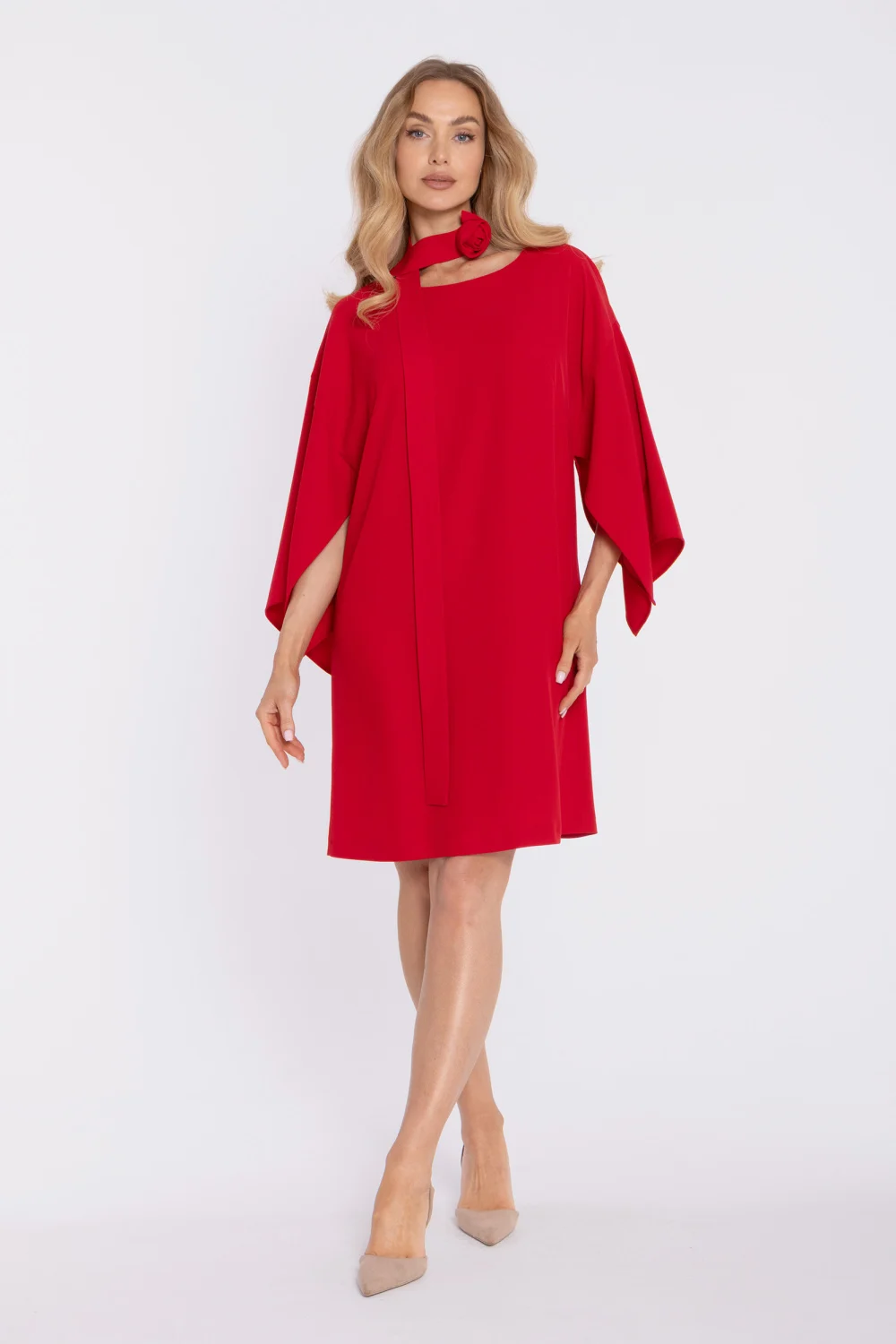 Robe de cocktail rouge – Image 2