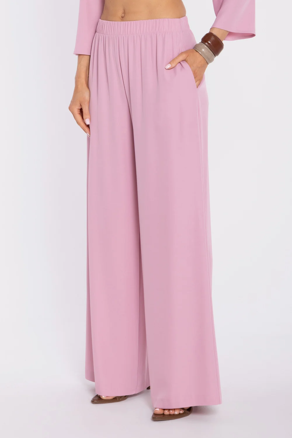 Pantalon femme rose