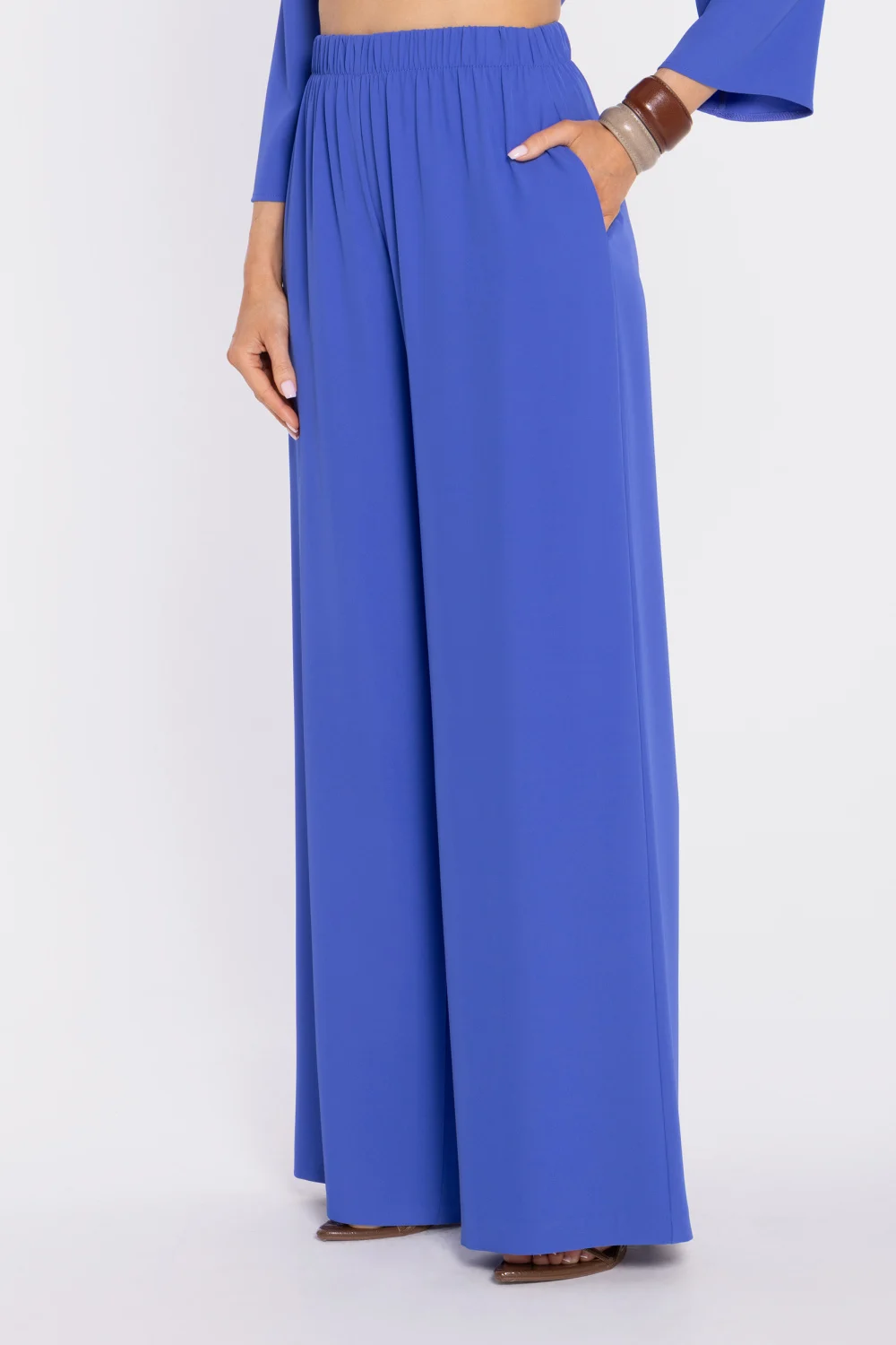 Pantalon femme bleu