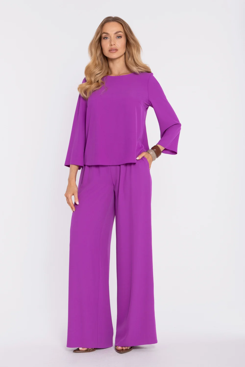 Pantalon femme violet – Image 2