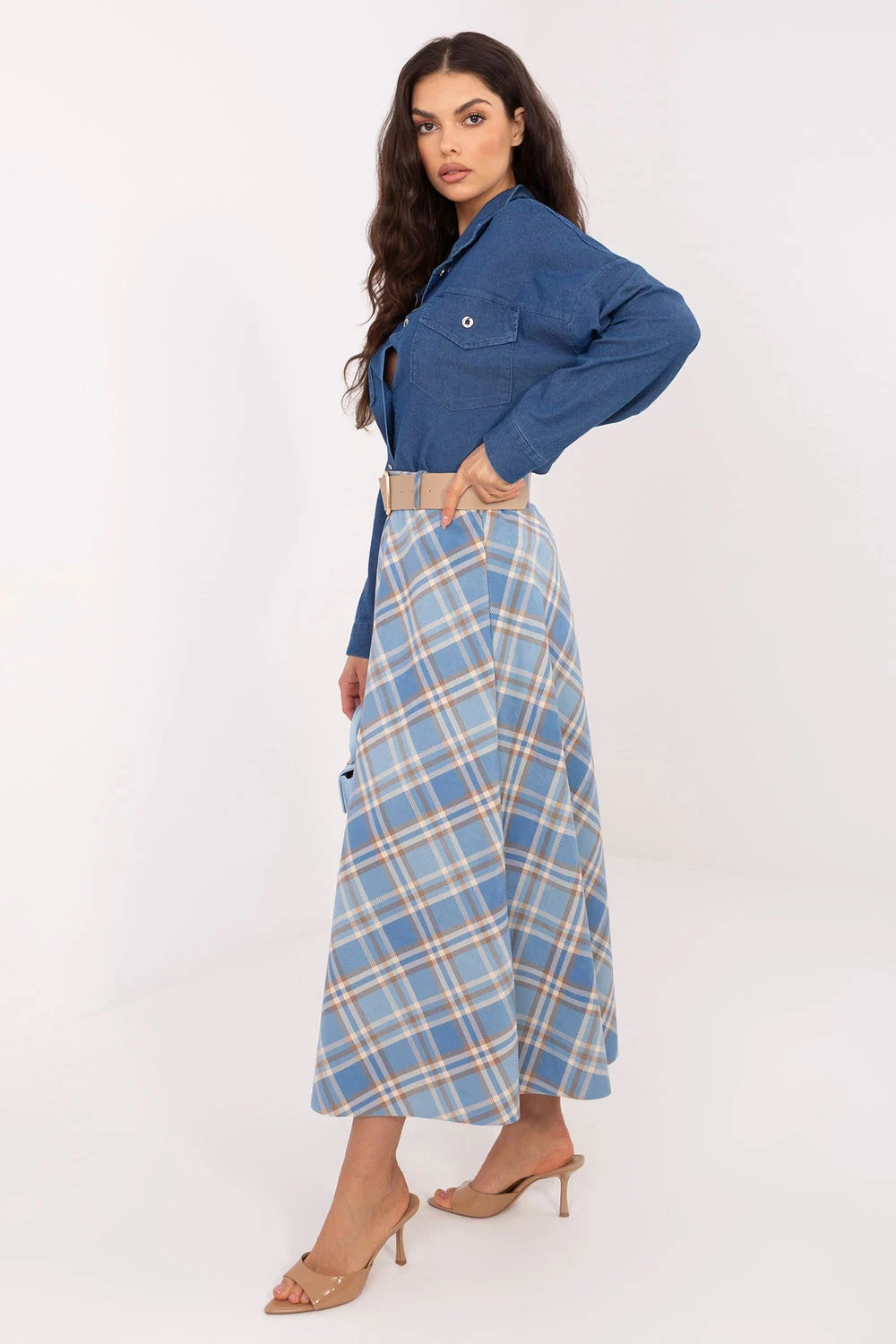 Jupe longue bleu – Image 2