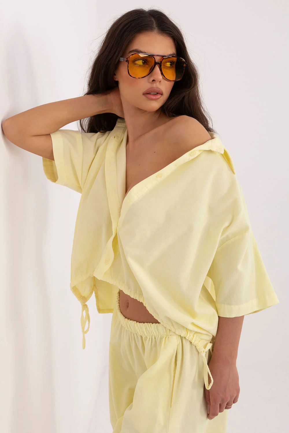 Chemise manche courte jaune – Image 4