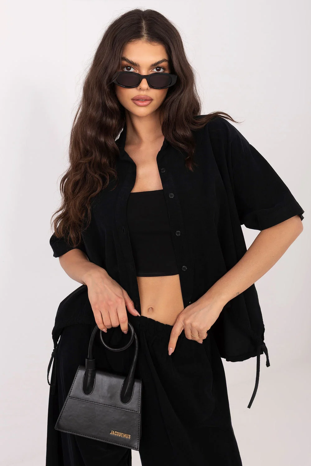 Chemise manche courte noir