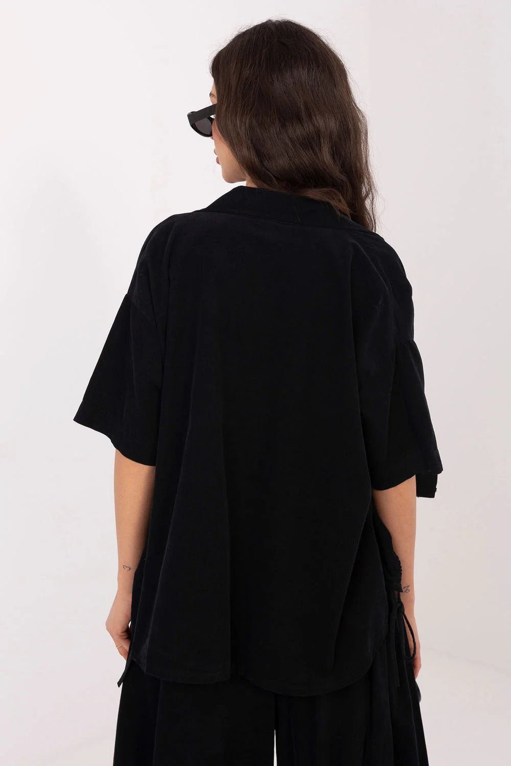 Chemise manche courte noir – Image 3