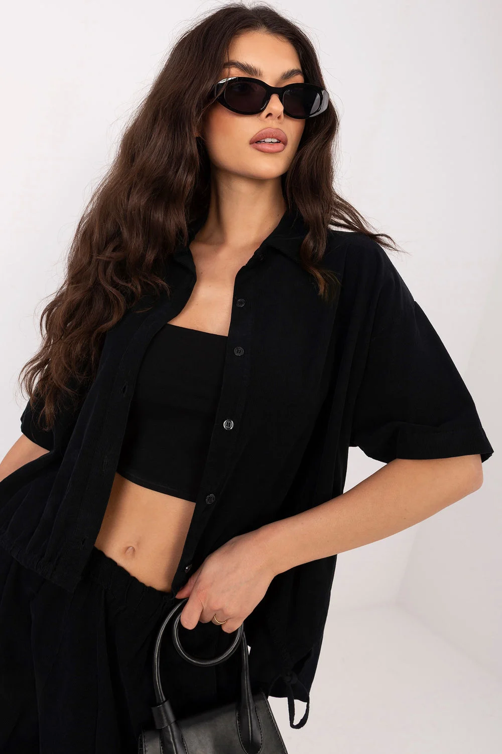Chemise manche courte noir – Image 4