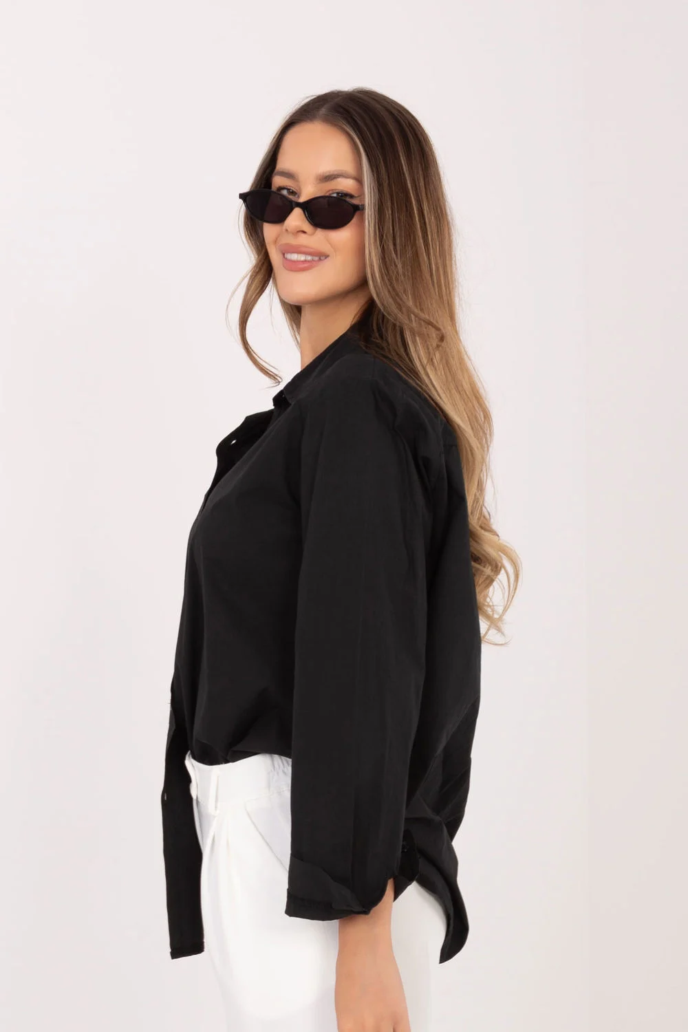 Chemise manche longue noire – Image 2
