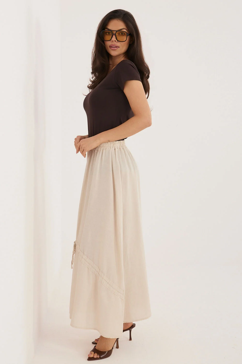 Jupe longue beige – Image 3