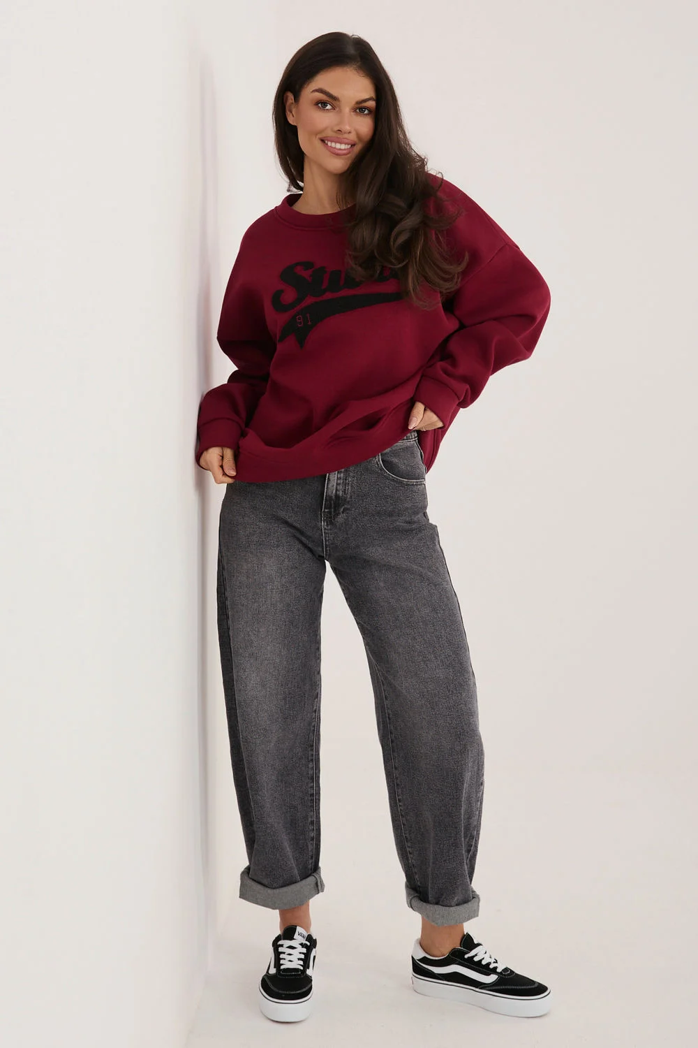 Sweatshirt rouge – Image 2