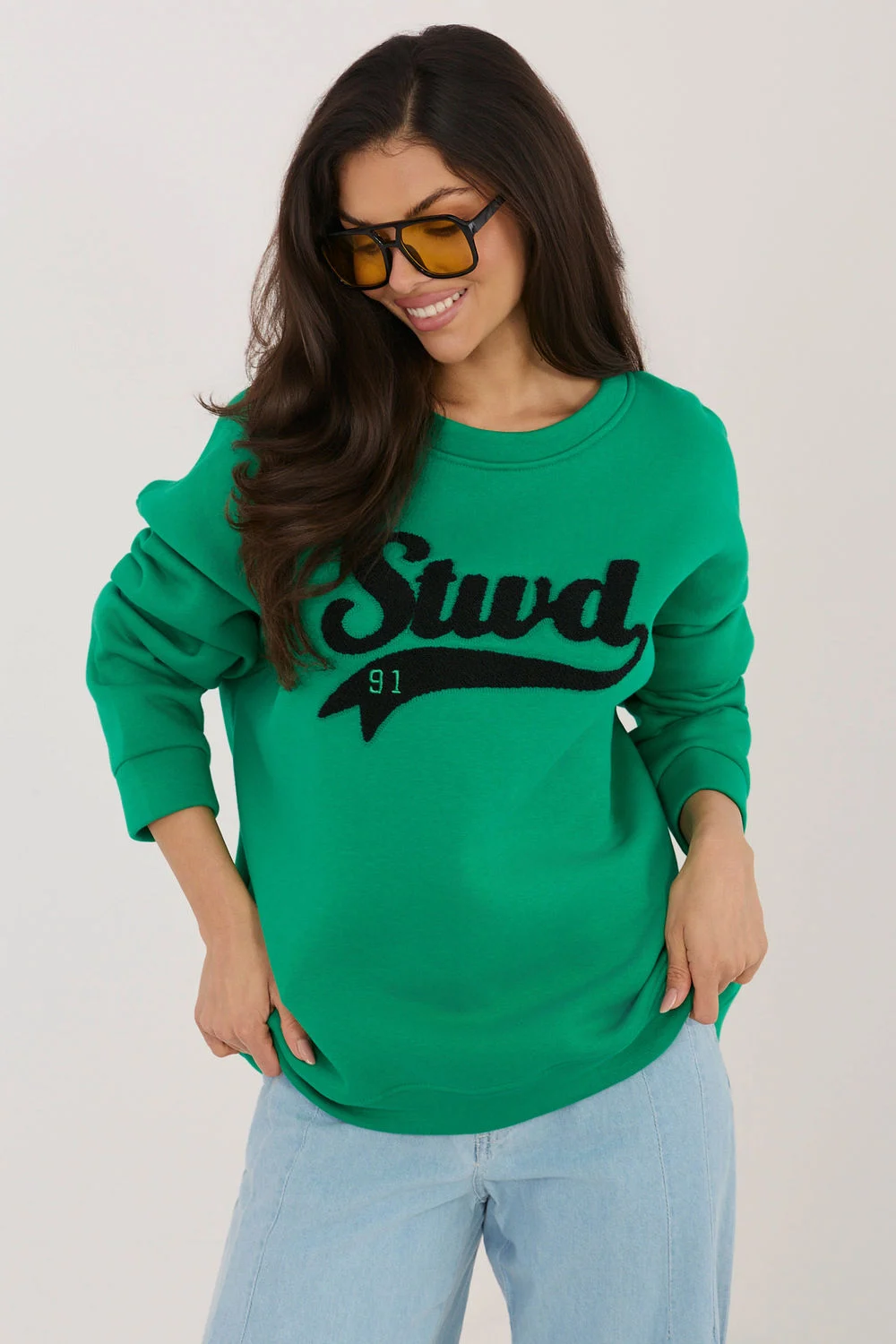 Sweatshirt vert