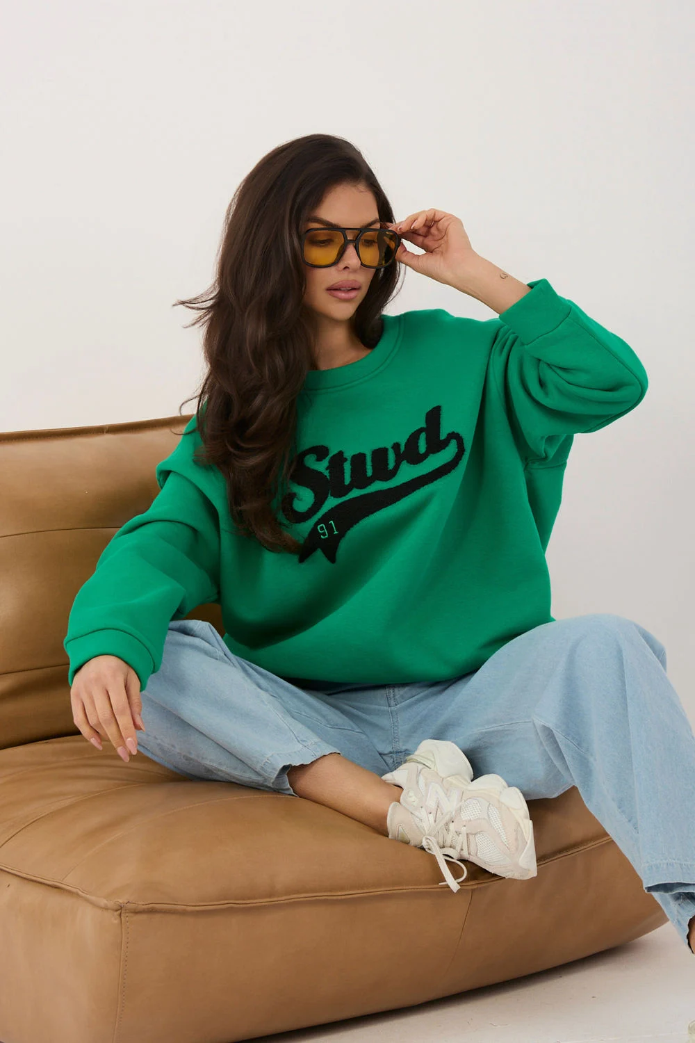 Sweatshirt vert – Image 2