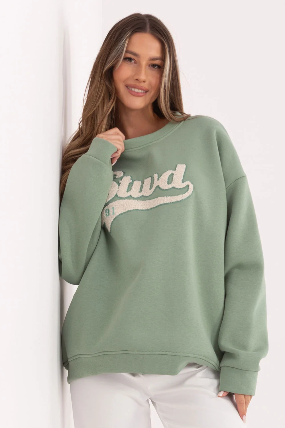 Sweatshirt vert