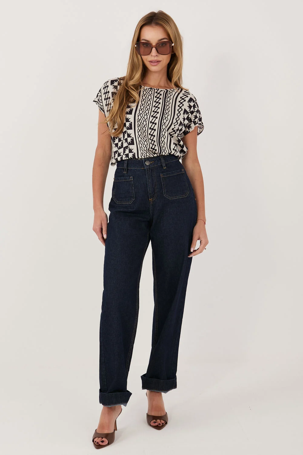 Chemisier bleu marine – Image 2