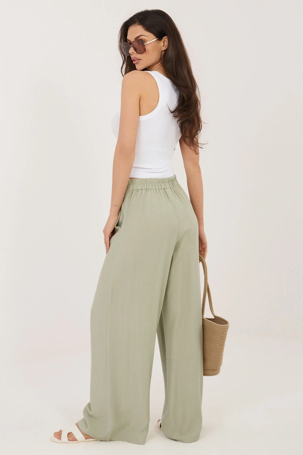 Pantalon femme vert – Image 3