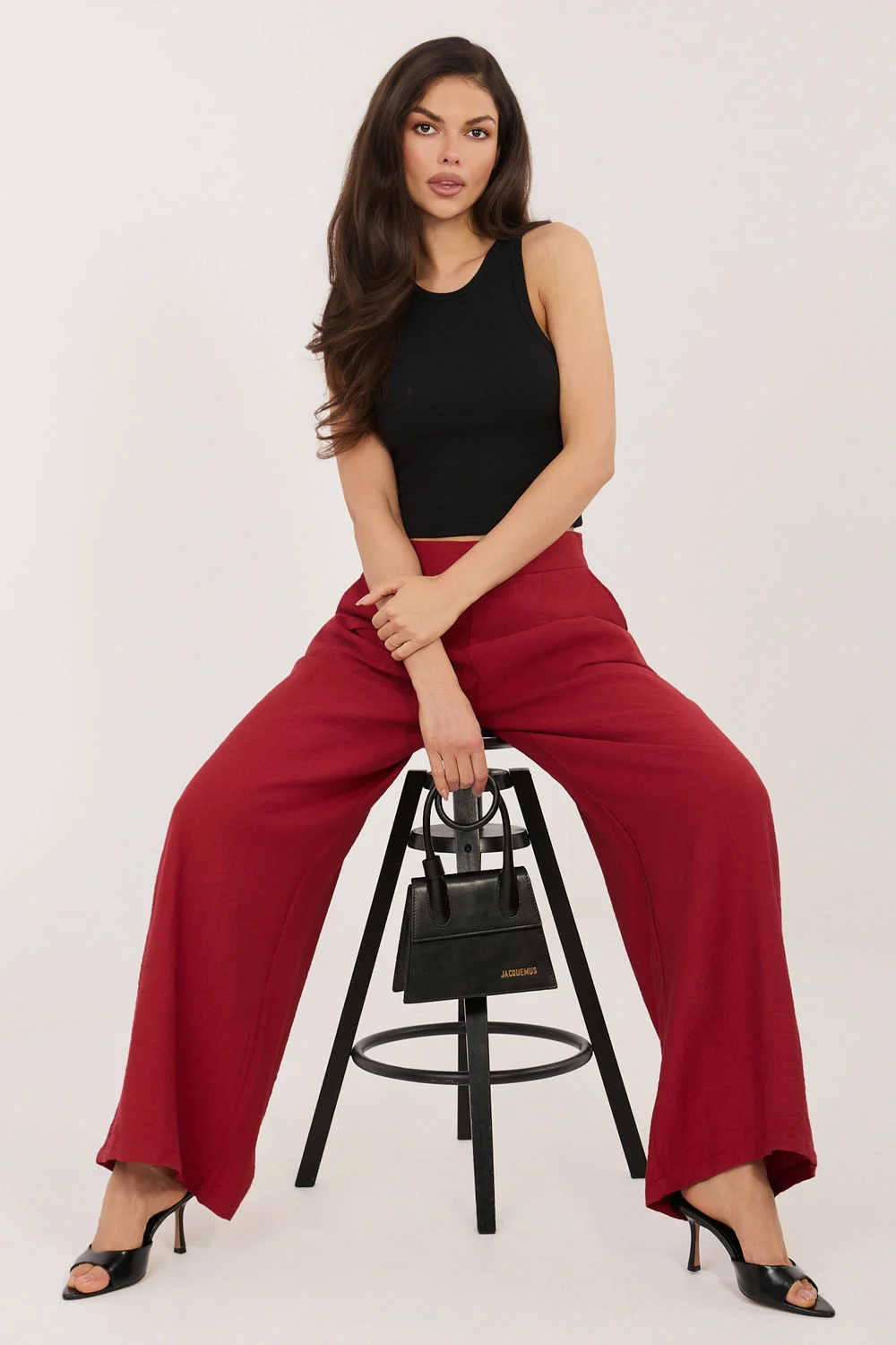 Pantalon femme rouge