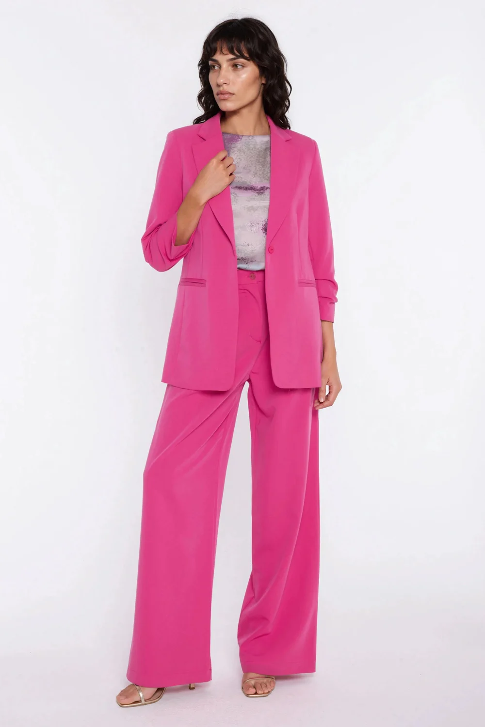 Blazer femme rose – Image 2