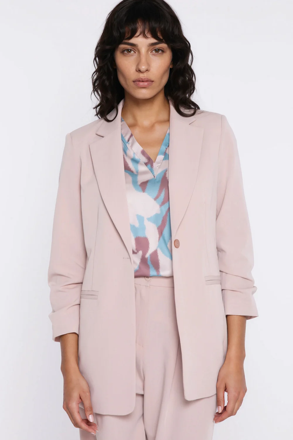 Blazer femme beige